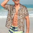 thumbnail image 7 of Susaid Indian Paisley1 Print Hawaiian Shirts for Men Women,Hawaiian Summer Short-Sleeve Casual Relaxed-Fit Button-Down,3X-Large, 7 of 7