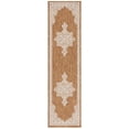 thumbnail image 2 of SAFAVIEH Beach House Hubert Medallion Indoor/Outdoor Runner Rug, Brown/Ivory, 2'2" x 10', 2 of 16