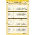 thumbnail image 2 of House of Doolittle 39855 Honeycomb 24 x 37 100 Percent Recycled Academic Laminated Wall Calendar - Tan/Yellow Sheets, 2 of 4
