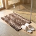 thumbnail image 7 of Unique Bargains Ultra Soft Non Slip Machine Washable Chenille Bath Mat Brown 24" x 16", 7 of 7