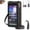 Black-B, variant on TouchScreen Phone Crossbody Bag for Women, Anti Theft Leather Cell Phone Small Purse with Clear Window for Travel, Shopping & Everyday Use-Black