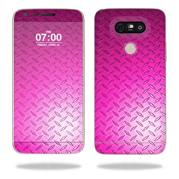 MightySkins LGG5-Pink Diamond Plate Skin for LG G5 Wrap Cover Sticker - Pink Diamond Plate