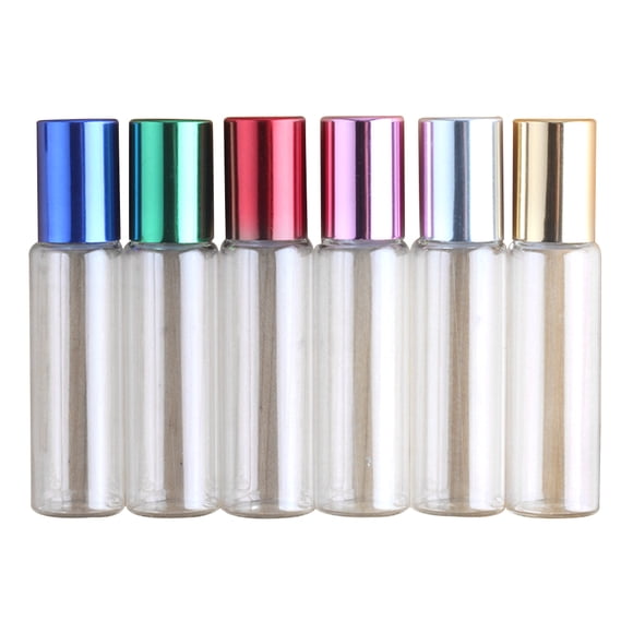12 Pcs Bouteilles à Rouleau en Verre Portatives sous-Contenants d'Huiles Essentielles Bouteille de sous-Emballage Cosmétique pour la Maison et le Voyage