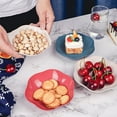 thumbnail image 4 of AMERTEER Fruit Plate Reusable Wear-resistant Plastic Anti-skid Snack Dish Bowl for Home, 4 of 12