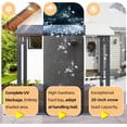 thumbnail image 4 of AECOJOY 14' x 8' Outdoor Hardtop Metal Gazebo, Large Lean-to Wall Mounted Pergola, Galvanized Steel Heavy Duty Patio Awning & Grill Gazebo for Backyard & Decks, 4 of 7