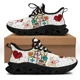 thumbnail image 1 of Zapatillas blancas de enfermería para mujer, con estampado de dibujos animados de enfermera y doctor, ligeras, con cordones, para deportes al aire libre y correr., 1 of 6