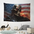 thumbnail image 6 of Xecao Cyberpunk Skull American Flag Print Tapestry, Wall Hanging Room Funny Decor, Backdrop Room Decor for Bedroom Living Room dormitory, 6 of 8