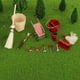 thumbnail image 5 of 14 piezas de herramientas de jardinería en miniatura, herramientas de jardín de casa de muñecas en miniatura, juguetes de limpieza para niños,, 5 of 8