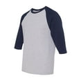 thumbnail image 2 of Gildan Heavy Cotton Raglan Three-Quarter Sleeve T-Shirt Unisex, 2 of 4