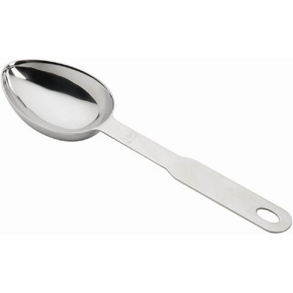 TrueCraftware- 1/4 Cup (60 ml) Heavy Duty Oval Measuring Spoon Stainless Steel- Measure Spoon for Baking & Cooking Dry and Liquid Ingredients Spoon Metal Measuring Cup Kitchen Gadget