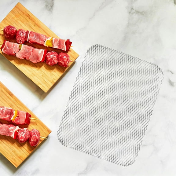 OFFIGAM 10Pcs Versatile Aluminum Disposable Grill Mats for Even Cooking