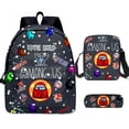 thumbnail image 3 of Among Us Bolsa de tres piezas Diy Space Werewolf Kills Juego de estudiantes de primaria y secundaria Mochila periférica, 3 of 3