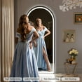 thumbnail image 5 of Hasipu 95" X 40" LED Arch Full Length Mirror, White Frame Mirror with Lights Wall Mounted Free Standing Leaning for Bedroom, Living Room, Dressing Area, 5 of 9