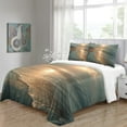 thumbnail image 4 of Modern Bedding Cover Set Beach Sunset Printed Comforter Cover Pillowcase Adult Bedroom Decor,Full (80"x90"), 4 of 5