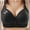 Black, variant on Women's Plus Size Wireless Bra Full Coverage Side Support Lift Everyday Bra