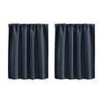 thumbnail image 2 of Window Short Curtains High Density Material Half Short Curtains Suitable For Small In Bedroom,Dining Room,Kitchen And Bathroom,Drapes for Bathroom & Bedroom & Living Room Curtains(As Shown,Navy), 2 of 5
