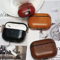 For AirPods 1 2 3 4 Pro2 Luxury Leather Protective Case Cover Slim Holder Bag