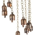 thumbnail image 3 of Vivanta Rustic Wind Chimes for Outside – 18" Handmade Metal Hanging Bells – Garden Decor for Outside Yard Porch Patio – Outdoor Wind Chimes Bronze Finish – Boho Yard Decorations, 3 of 8