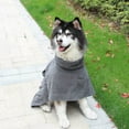 thumbnail image 3 of Yardwe 1Set Microfiber Gray Pet Bathrobe Towel for Dogs and Cats Quick-drying, 3 of 8