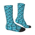 thumbnail image 2 of Goofa Seahorse Printed Men's Crew Socks, Soft Durable Breathable Moisture-Wicking with Odor Control Cotton socks, 2 of 9