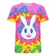 thumbnail image 2 of Tops de Cuello Redondo para las Mujeres de Moda Suelto Casual Relajantemente Impresa Camiseta de Manga Corta Top Casual Tops Sueltos para las Mujeres, 2 of 5