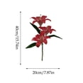 thumbnail image 3 of Leodye 1PCS Artificial Lily Flower Ornaments, Lifelike Floral Decoration, Ideal for Home Hotel Wedding Layout and Fragrance Matching Decor -15.74in, 3 of 7