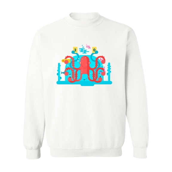 Bussy Octopus Sweatshirt Men -Image by Shutterstock, Male Medium