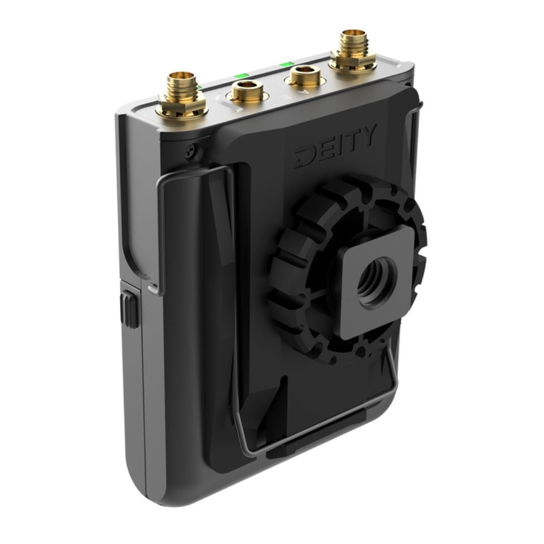 Deity Microphones Theos Digital Wireless UHF System 2 Channel Kit with Long-Lasting Battery, Wireless Syncing, and Sidus Audio App Support (Black)