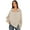 Apricot M, variant on Fall Spring Women Sweatshirt Loose Turn-down Collar Lantern Sleeves Loose Solid Color Side Slit Buttoned Solid Color Sport Daily Wear Casual Top