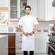 thumbnail image 1 of Hombres Mujeres Chef Coat con Bolsillo Uniforme Cómodo Camarero de Manga Corta Camarero Grande, 1 of 10