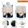 thumbnail image 5 of Yayeee 4 Pack Qtip Holder Dispenser for Bathroom with Lid Cotton Swab Canister, Abstract Landscape, 5 of 6