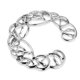 thumbnail image 5 of 1 par de clip ajustable floral de cristal de material acero inoxidable en , Plata, 29x11mm Hugo Acero inoxidable NippleRing, 5 of 10