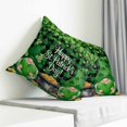thumbnail image 3 of St. Patrick's Day Pillow Covers 24x24 Inch Decorative Throw Pillow Cover, Spring Lucky Shamrocks Green Gnomes Plaid Sofa Pillowcases Accent Cushion Case Home Decor Bedroom Living Room, 3 of 6