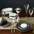 thumbnail image 3 of Noritake Odessa Cobalt Gold Large Oval Platter, 3 of 4