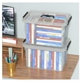 thumbnail image 6 of 17.5 Quart Storage Bins - 4 Pack Clear Plastic Containers with Lids & Handles - Stackable Organizer for Closet, Garage, Home - 17.5 Qt, 6 of 7