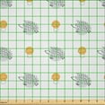 thumbnail image 2 of Ambesonne Hedgehog Fabric by the Yard Microfiber, Sketch Art Illustration, 2 Yards, Pale Orange Pale Grey, 2 of 2