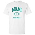 thumbnail image 1 of Miami Classic Football Arch - Miami Pride T Shirt - Small - White, 1 of 6