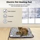 thumbnail image 3 of Almohadilla calefactora para mascotas, calentador eléctrico de cama para mascotas, almohadilla calefactora para mascotas con temperatura ajustable, estera calefactora para perros cachorros con cable r, 3 of 7