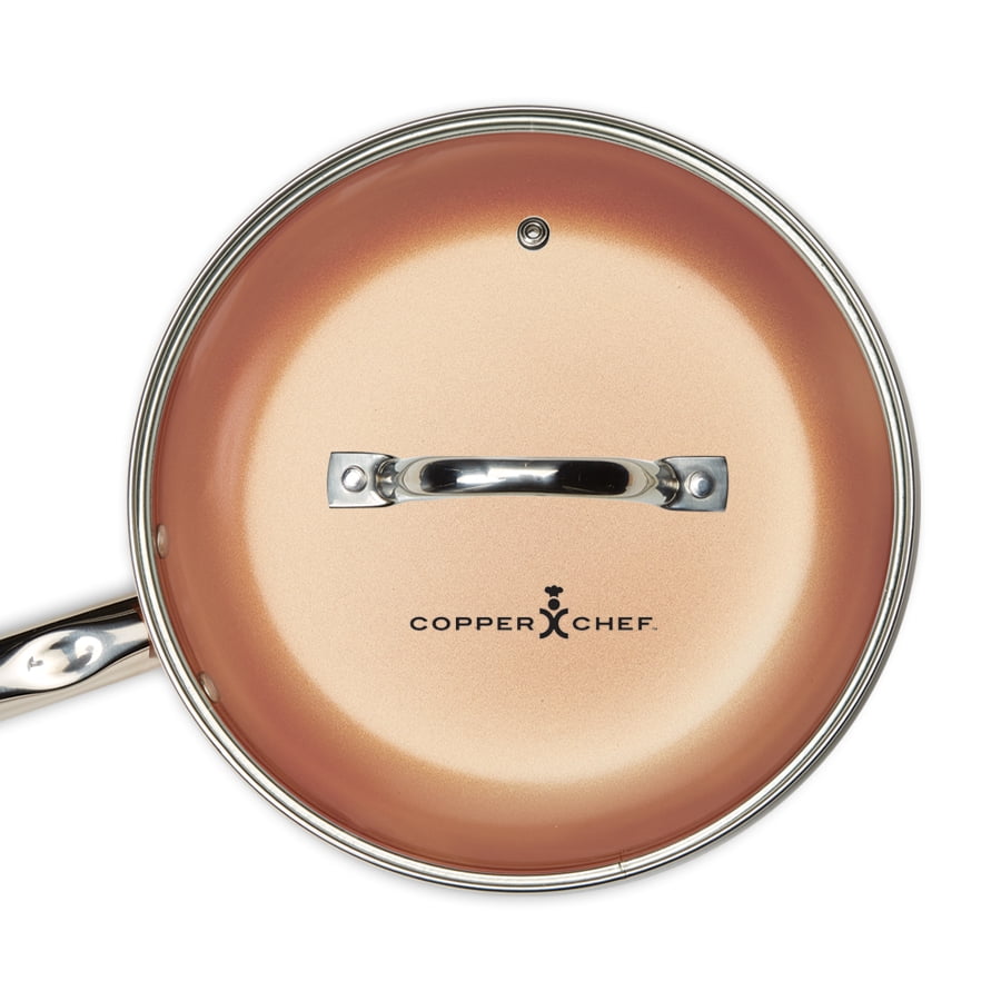 Copper Chef Non Stick 10 Round Pan With Glass Lid 
