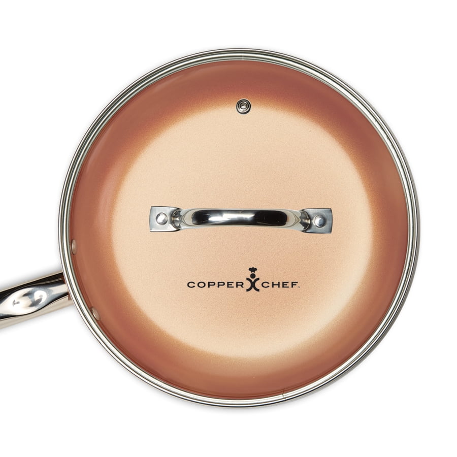 Copper Chef 10" Round Fry Pan with Glass Lid