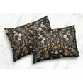 thumbnail image 3 of Sweet Jojo Designs Boho Floral Wildflower Orange Black Blue Queen Duvet Cover Bedding Set 3 Piece Set, 3 of 7
