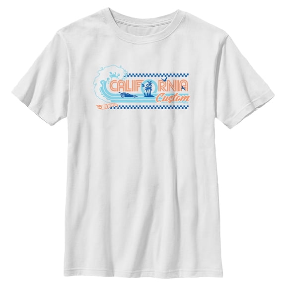 Boys Hot Wheels California Custom Ocean Wave T Shirt