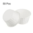 thumbnail image 3 of 50pcs 3.5oz Moldes para Magdalenas de Papel de Tamaño Estándar Envoltorios Antiadherentes Desechables para Tartas Bodas Cumpleaños Navidad Blanco, 3 of 6