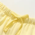 thumbnail image 3 of WOLLED 2-8 Years Girls Cotton Shorts for Kids Baby Drawstring Sweat Pants Toddler Solid Color Shorts, 3 of 9
