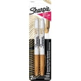 thumbnail image 1 of Sharpie Metallic Permanent Markers, Fine Point, Gold, 2 Count, 1 of 4