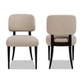 thumbnail image 4 of Harriet Split Back Gray Wool Blend Upholstered Dining Side Chair - Set of 2, 4 of 11