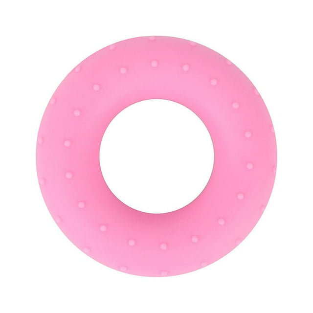 Langgg Anneau d'Entraînement Musculaire Portable Antidérapant en Silicone Rond, Rose