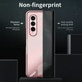 thumbnail image 5 of Dteck for Samsung Galaxy Z Fold 4 Case Hinge Protection Luxury Plating Transparent All-Inclusive Case Bulit-in Screen Protector,Rosegold, 5 of 7
