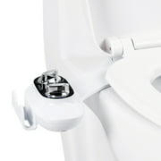 Bidet attachment, Fresh Water Non-Electric Bidet Toilet Attachment, Self Cleaning Nozzle, Adjustable Water Pressure (Black)