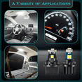 thumbnail image 4 of 40 Pieces T5 T10 LED Bulbs Dash Lights with Twist Socket Instrument Dashboard Light LED Bulbs for Interior Car Lights, 4 of 7